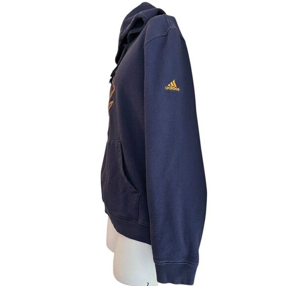 Cleveland Cavilers Big Logo NBA Small Navy Pullover Hoodie Sweatshirt Adidas - Picture 2 of 5